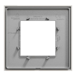 Unica Déco Essentielle - Plaque de finition - Gris pierre  - 1 poste - NU600224 Schneider Electric