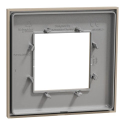 Unica Déco Essentielle - Plaque de finition - Taupe  - 1 poste - NU600226 Schneider Electric
