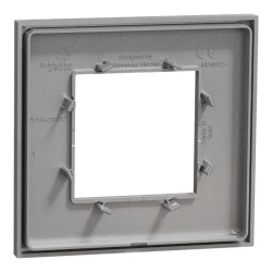 Unica Déco Essentielle - Plaque de finition - Aluminium  - 1 poste - NU600230 Schneider Electric