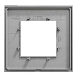 Unica Déco Essentielle - Plaque de finition - Aluminium  - 1 poste - NU600230 Schneider Electric