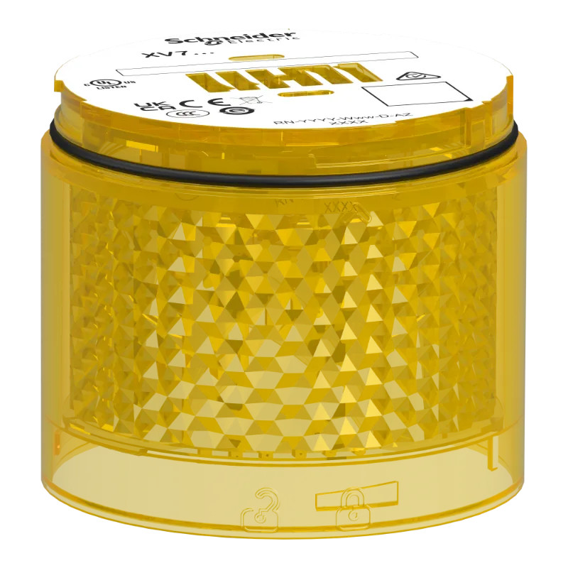 Harmony XVB7 - Elément lumineux Jaune - Eclairage constant - LED 24 VCC - XVB7C28 Schneider Electric