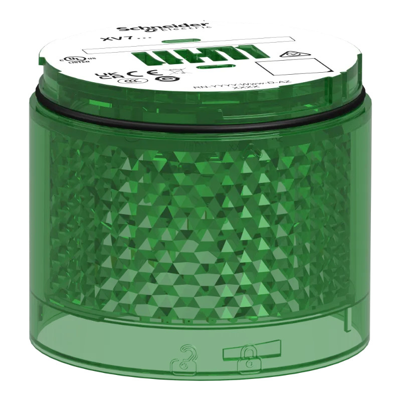 Harmony XVB7 - Elément lumineux Vert - Eclairage flash 2J - LED 24 VCC - XVB7C63 Schneider Electric
