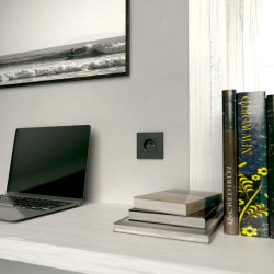 Unica Déco Essentielle - Plaque de finition - Anthracite  - 1 poste - NU600254 Schneider Electric