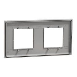 Unica D plaq gris p 2P - NU600424 Schneider Electric