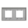 Unica D plaq gris p 2P - NU600424 Schneider Electric