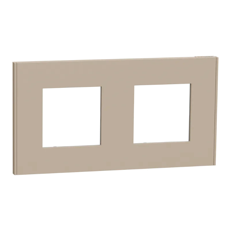 Unica D plaq taupe 2P - NU600426 Schneider Electric