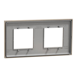 Unica D plaq taupe 2P - NU600426 Schneider Electric