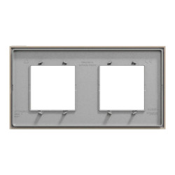 Unica D plaq taupe 2P - NU600426 Schneider Electric