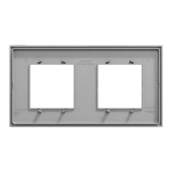 Unica D plaq alu 2P - NU600430 Schneider Electric
