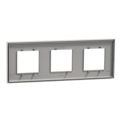 Unica D plaq gris p 3P - NU600624 Schneider Electric