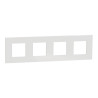 Unica D plaq blanc 4P - NU600818 Schneider Electric