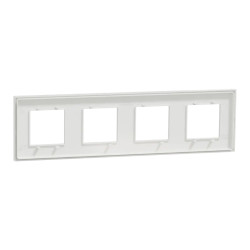 Unica D plaq blanc 4P - NU600818 Schneider Electric