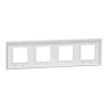 Unica D plaq blanc 4P - NU600818 Schneider Electric