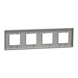Unica D plaq gris p 4P - NU600824 Schneider Electric