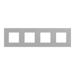 Unica D plaq alu 4P - NU600830 Schneider Electric