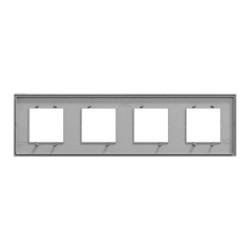 Unica D plaq alu 4P - NU600830 Schneider Electric