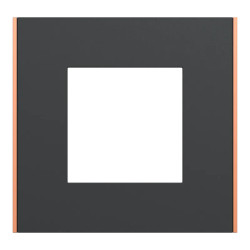 Unica D plaq anth/cuivre 1P - NU600241 Schneider Electric