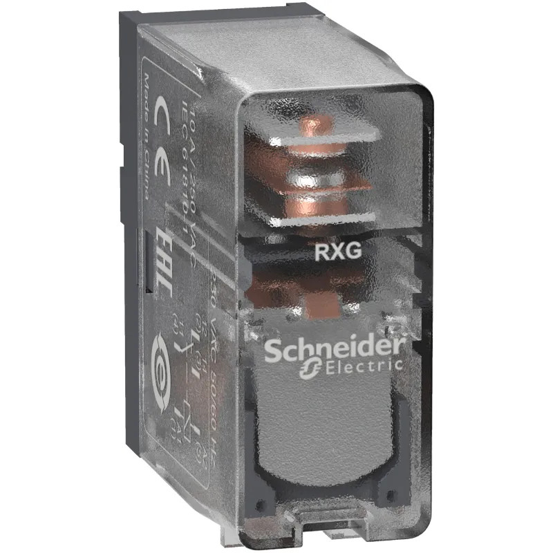Harmony Relay RXG - relais interface - embrochable - 1OF - 10A - 230VAC - RXG15P7 Schneider Electric