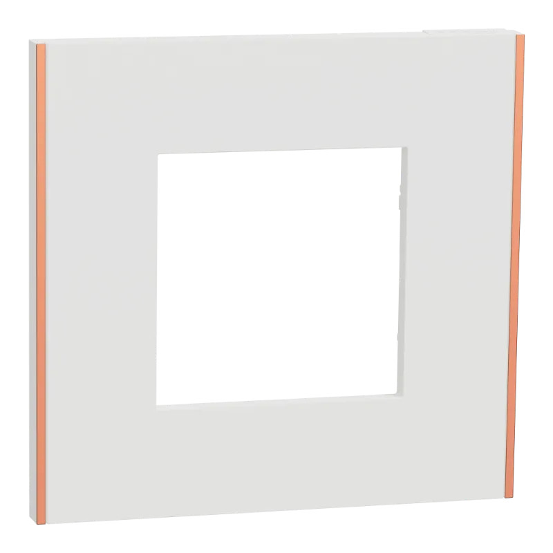 Unica Déco Subtile - Plaque de finition - Blanc liseré cuivre  - 1P - NU600242 Schneider Electric