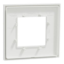 Unica Déco Subtile - Plaque de finition - Blanc liseré cuivre  - 1P - NU600242 Schneider Electric