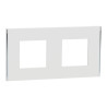 Unica D plaq blanc/argent 2P - NU600440 Schneider Electric