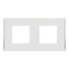 Unica D plaq blanc/argent 2P - NU600440 Schneider Electric