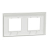 Unica D plaq blanc/argent 2P - NU600440 Schneider Electric