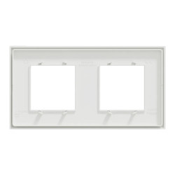 Unica D plaq blanc/argent 2P - NU600440 Schneider Electric