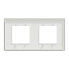 Unica D plaq blanc/argent 2P - NU600440 Schneider Electric