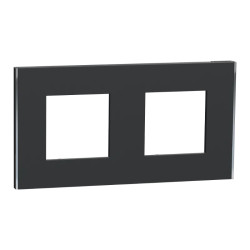 Unica D plaq anth/argent 2P - NU600443 Schneider Electric