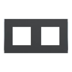 Unica D plaq anth/argent 2P - NU600443 Schneider Electric