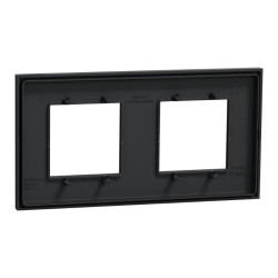 Unica D plaq anth/argent 2P - NU600443 Schneider Electric