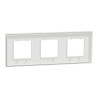Unica D plaq blanc/argent 3P - NU600640 Schneider Electric