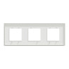 Unica D plaq blanc/argent 3P - NU600640 Schneider Electric