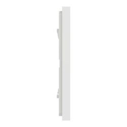 Unica D plaq blanc/argent 3P - NU600640 Schneider Electric
