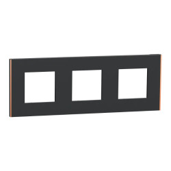 Unica D plaq anth/cuivre 3P - NU600641 Schneider Electric