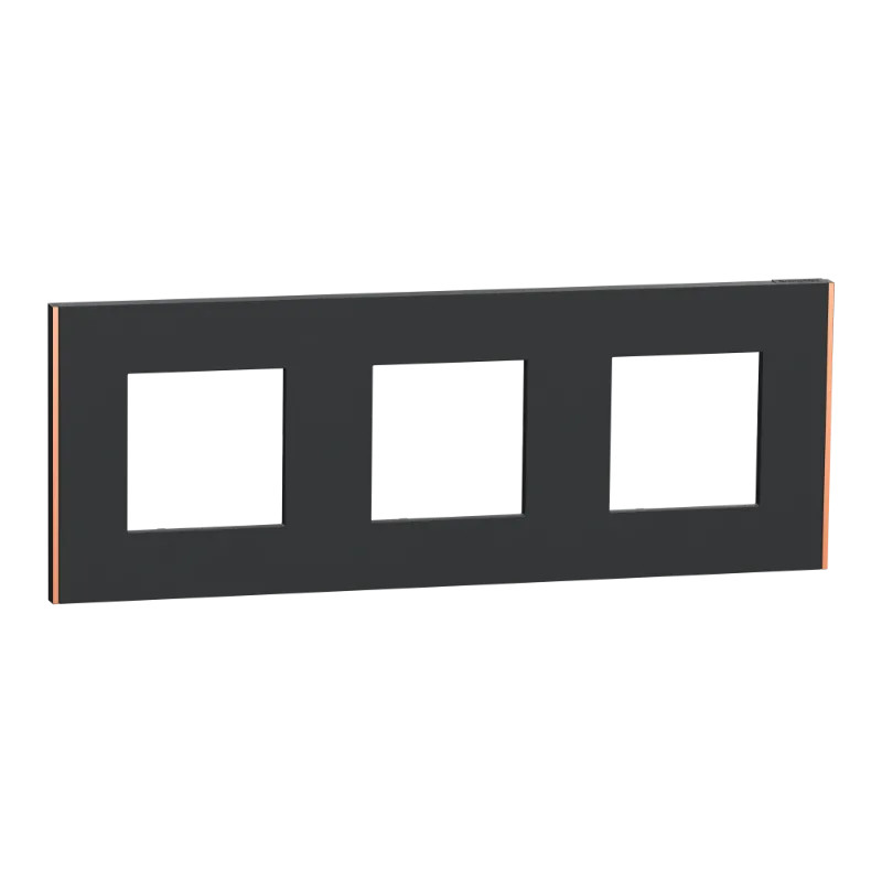 Unica D plaq anth/cuivre 3P - NU600641 Schneider Electric