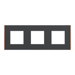 Unica D plaq anth/cuivre 3P - NU600641 Schneider Electric