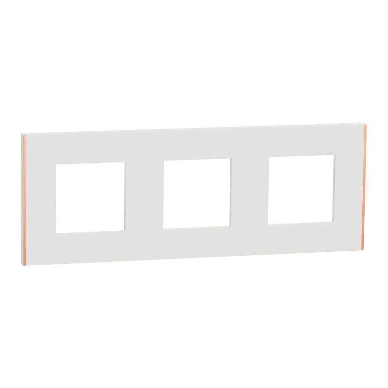 Unica D plaq blanc/cuivre 3P - NU600642 Schneider Electric