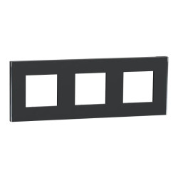 Unica D plaq anth/argent 3P - NU600643 Schneider Electric