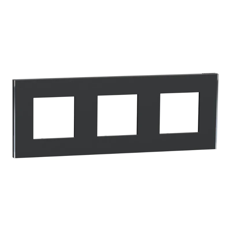 Unica D plaq anth/argent 3P - NU600643 Schneider Electric