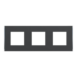 Unica D plaq anth/argent 3P - NU600643 Schneider Electric