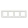 Unica D plaq blanc/argent 4P - NU600840 Schneider Electric