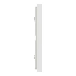 Unica D plaq blanc/argent 4P - NU600840 Schneider Electric