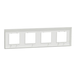 Unica D plaq blanc/cuivre 4P - NU600842 Schneider Electric