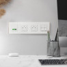 Unica D plaq blanc/cuivre 4P - NU600842 Schneider Electric