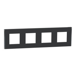 Unica D plaq anth/argent 4P - NU600843 Schneider Electric