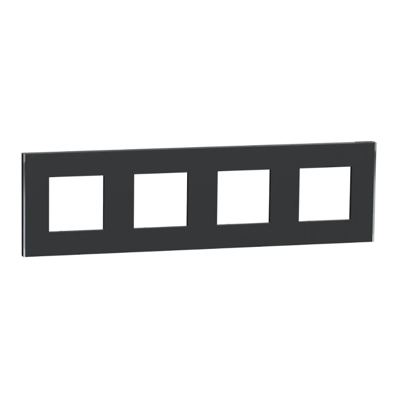 Unica D plaq anth/argent 4P - NU600843 Schneider Electric