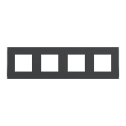 Unica D plaq anth/argent 4P - NU600843 Schneider Electric