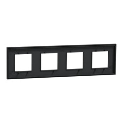 Unica D plaq anth/argent 4P - NU600843 Schneider Electric